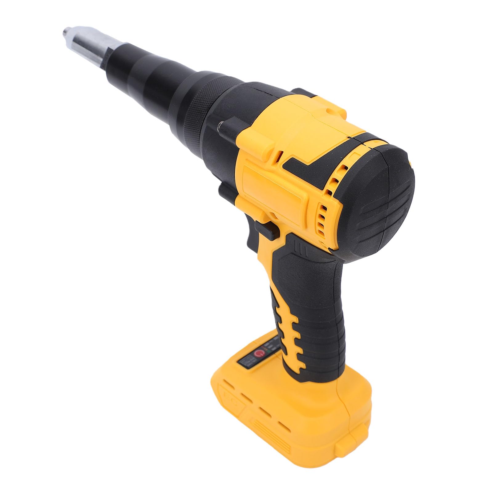 Pistola Remachadora Eléctrica sin Escobillas, Kit de Herramientas de Remachado Inalámbrico Apto para Batería con Luz LED Función de Inversión Automática para Remaches de 1/8 5/32 3/16 Pulgadas