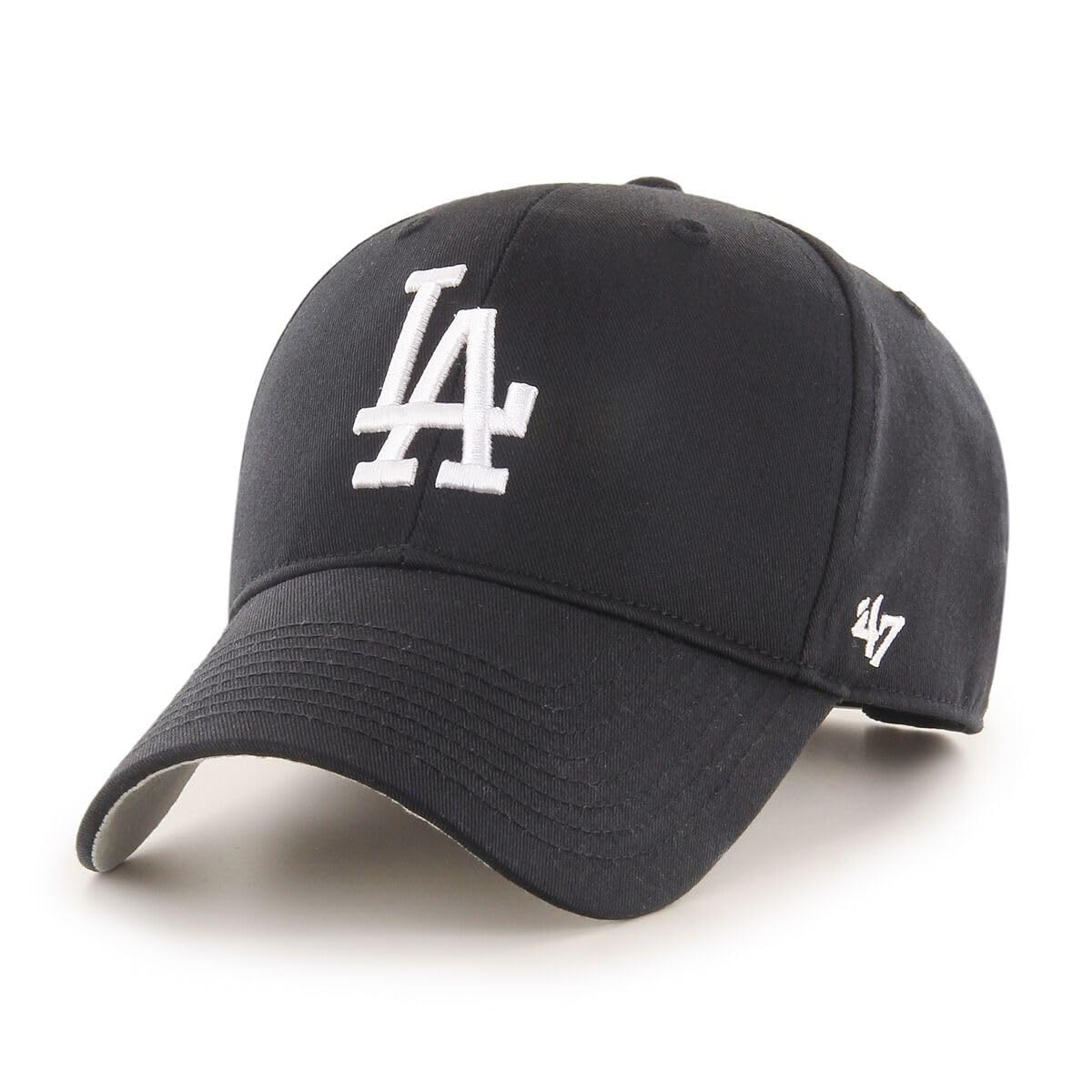 47 Los Angeles Dodgers MLB Raised Basic Most Value P. Black Adjustable Snapback Cap