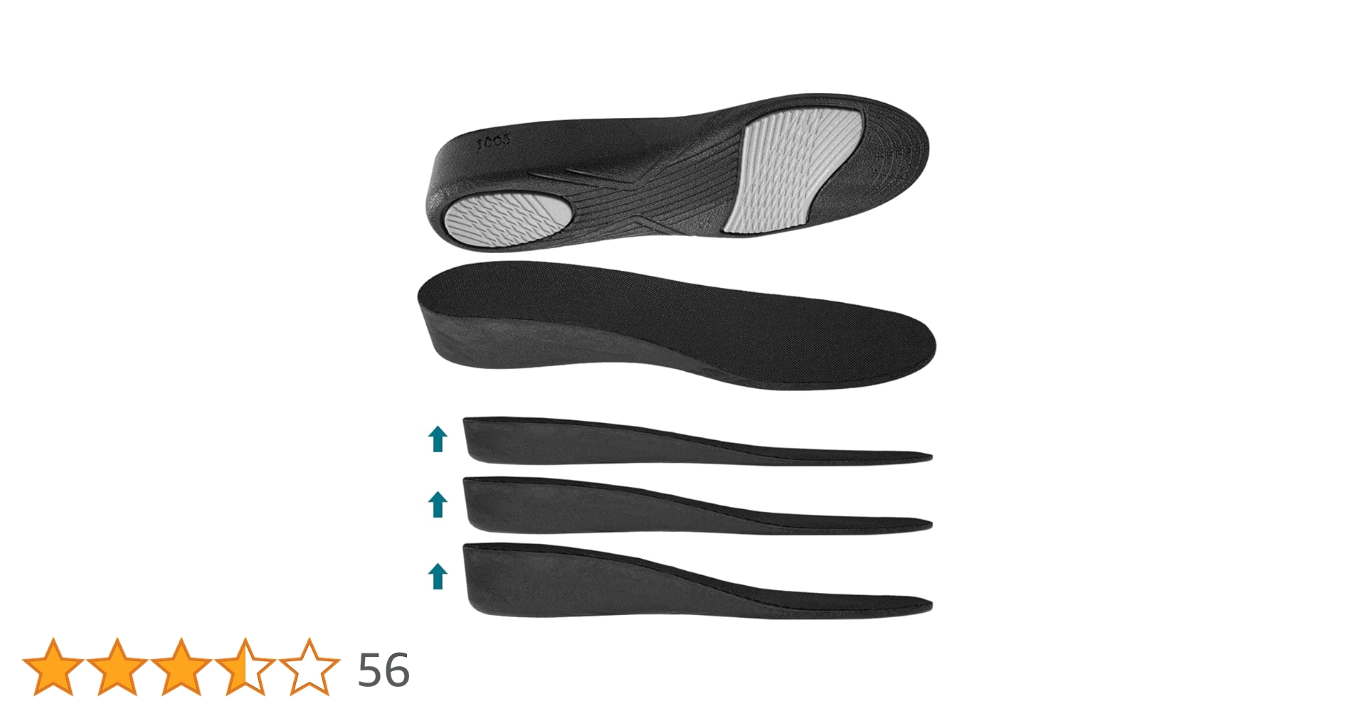 Amazon.co.jp: シークレット インソール 身長アップ 選べる高さ3サイズ