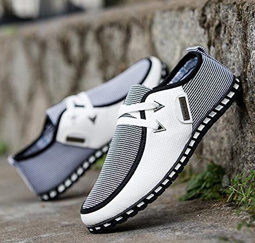 New Men's Canvas Shoes Casual Student Walking Slip on Shoes4