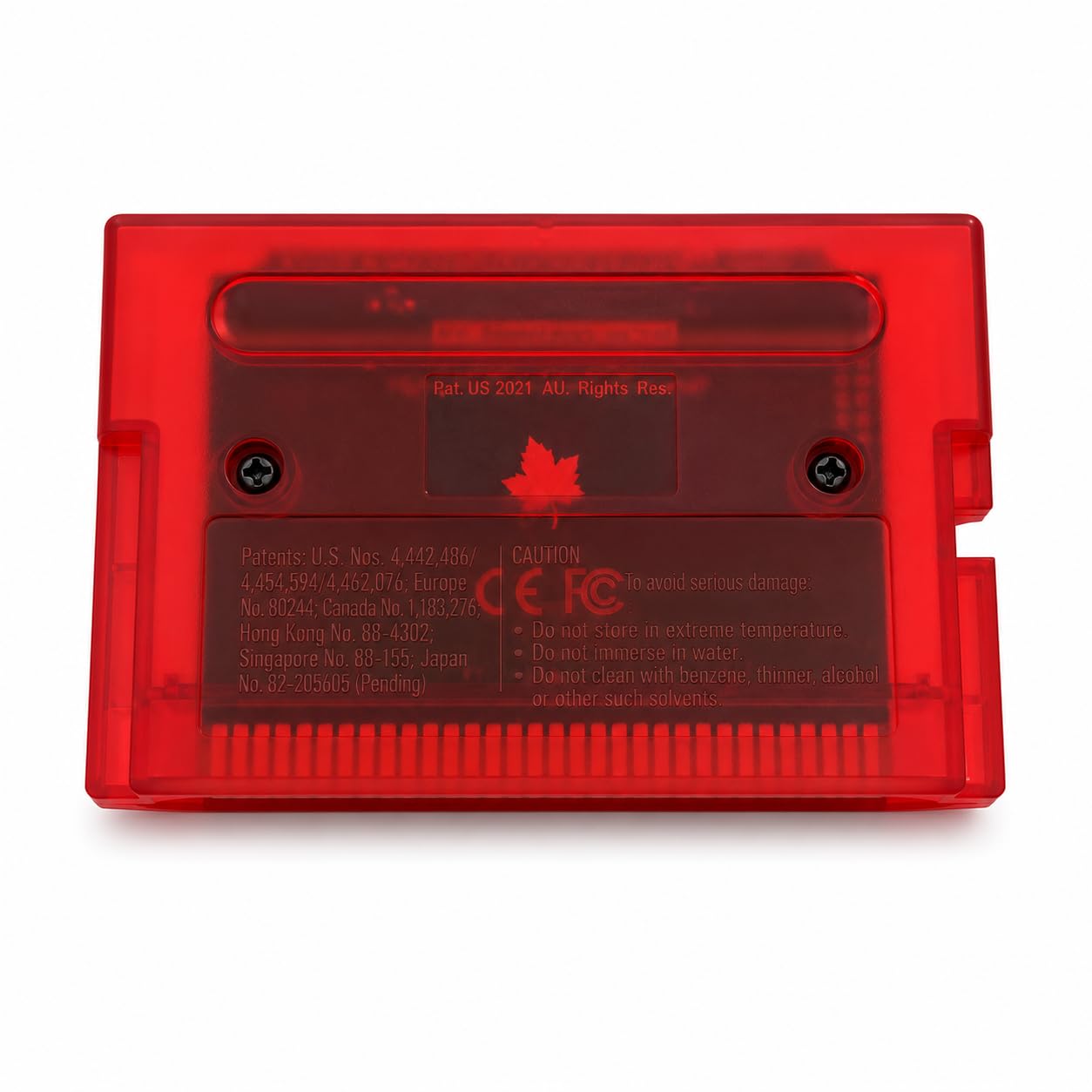 Cartuccia di gioco 1200 in 1 V3 Pro per console Genesis - Rosso trasparente