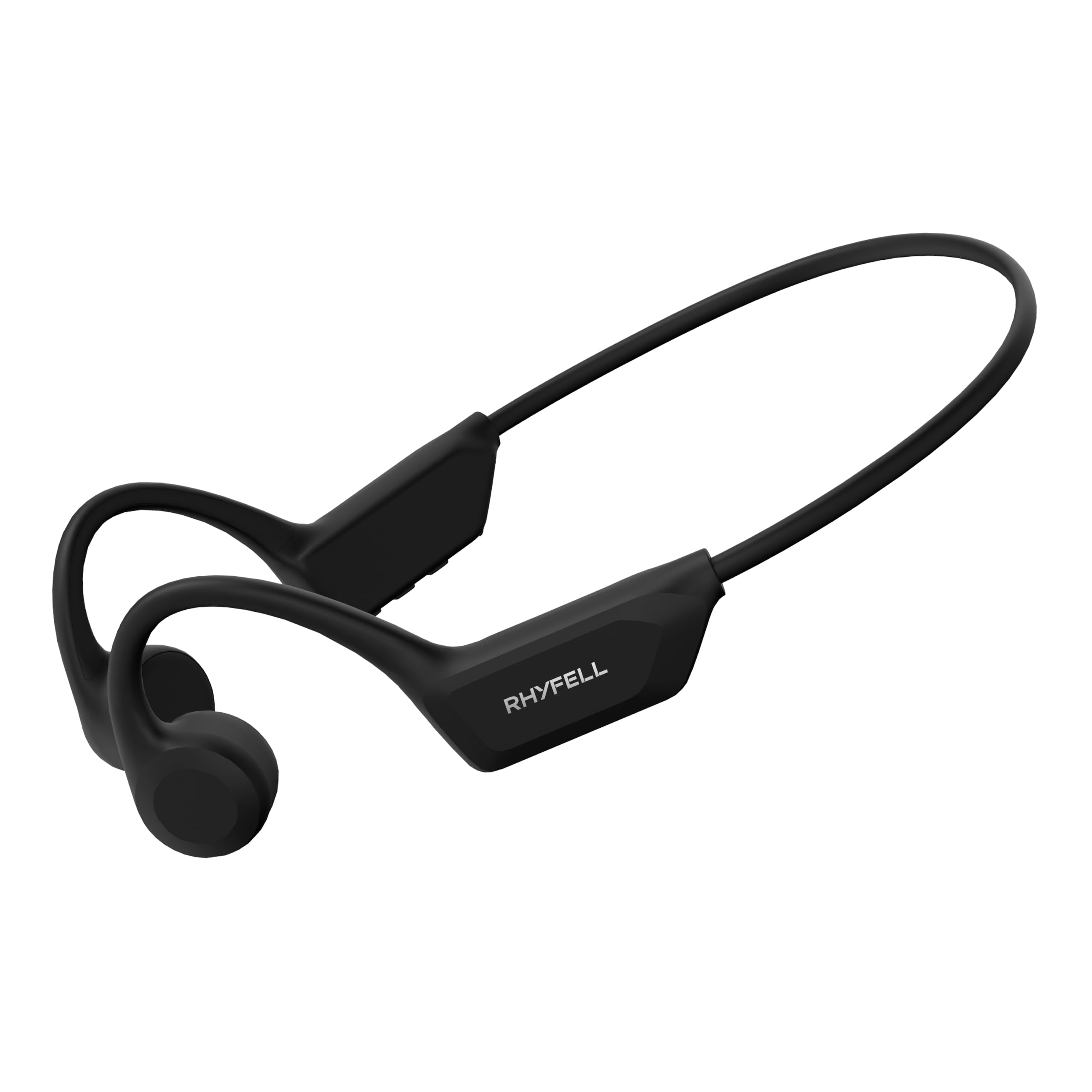 Knochenschall Kopfhörer, Sportkopfhörer Bluetooth 6.0, 8 Std Spielzeit, 28g Ultraleicht, USB-C, Geeignet für Laufen, Fitness, Schwarz