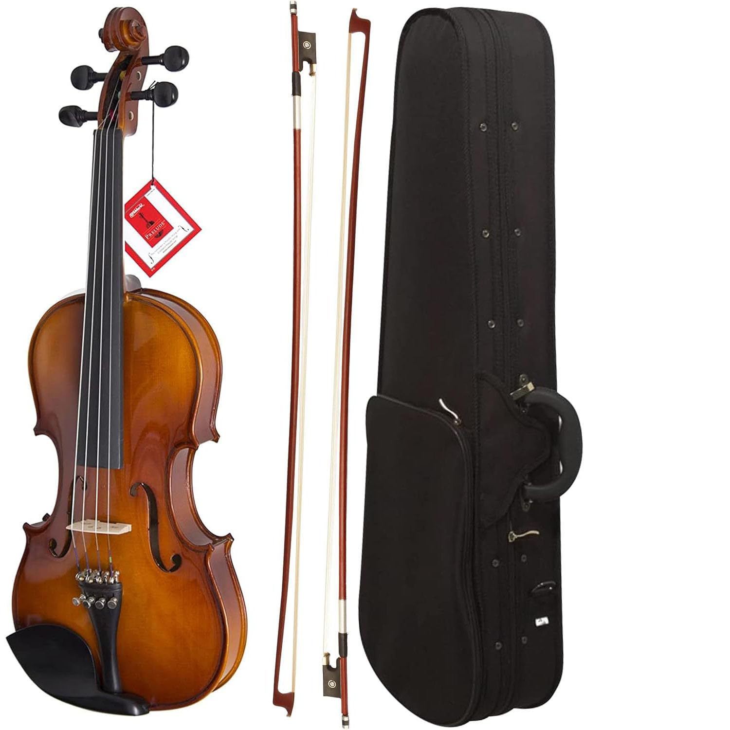CVN-300 Violine aus Massivholz, Ebenholz, Prelude Saiten, Größe 4/4 (volle Größe)