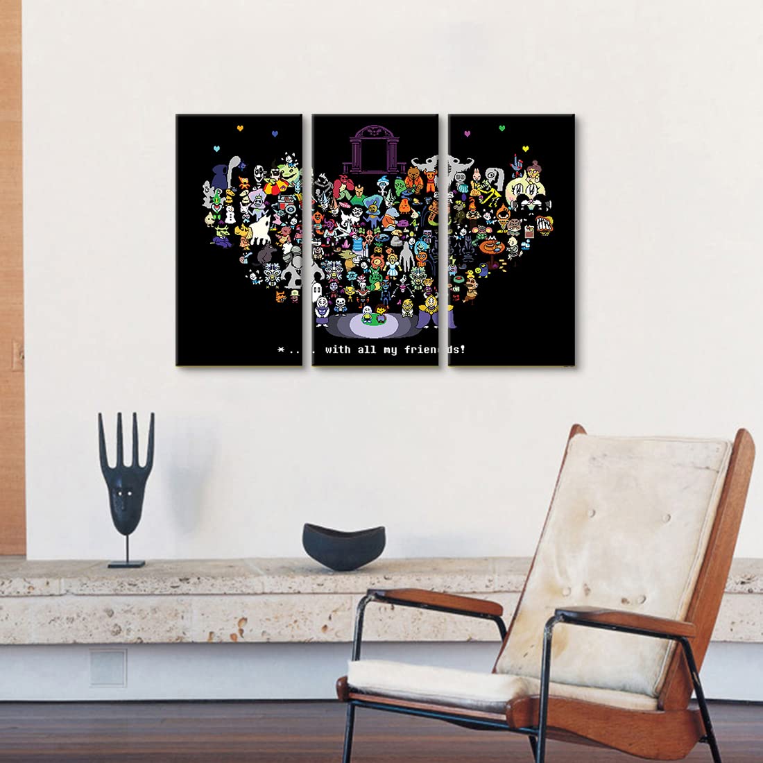 Amazon.co.jp: Undertale ゲーム アートパネル 3枚 飾り絵 モダン 漫画