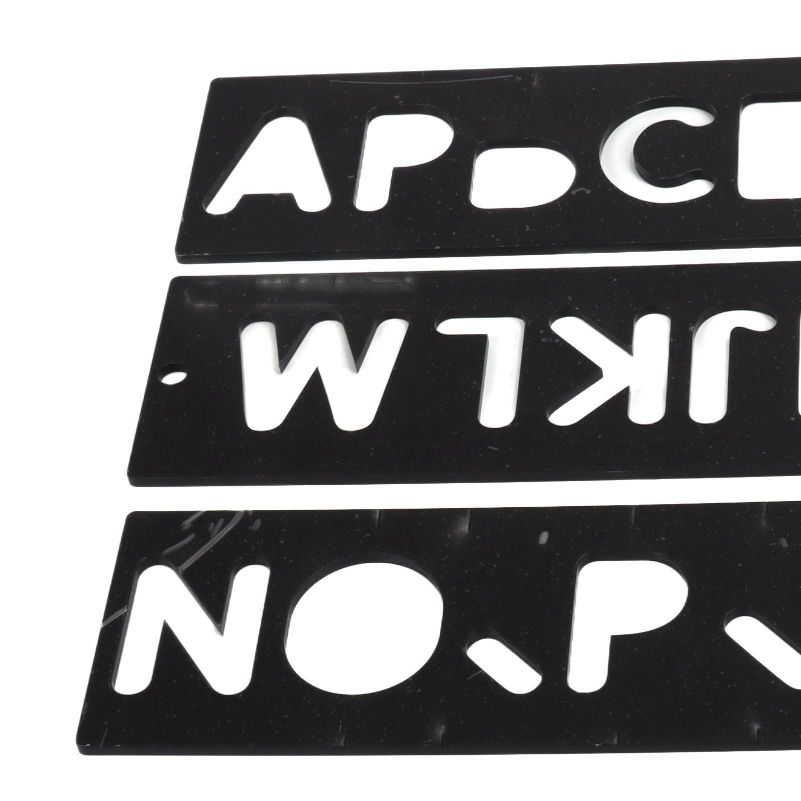 FTVOGUE Kit per la Creazione di Insegne Stencil per Incisione in Plastica, Modello di Lettere e Numeri con Punta da Taglio in Acciaio, Set da 11 Pezzi per la Lavorazione del Legno, Intaglio di