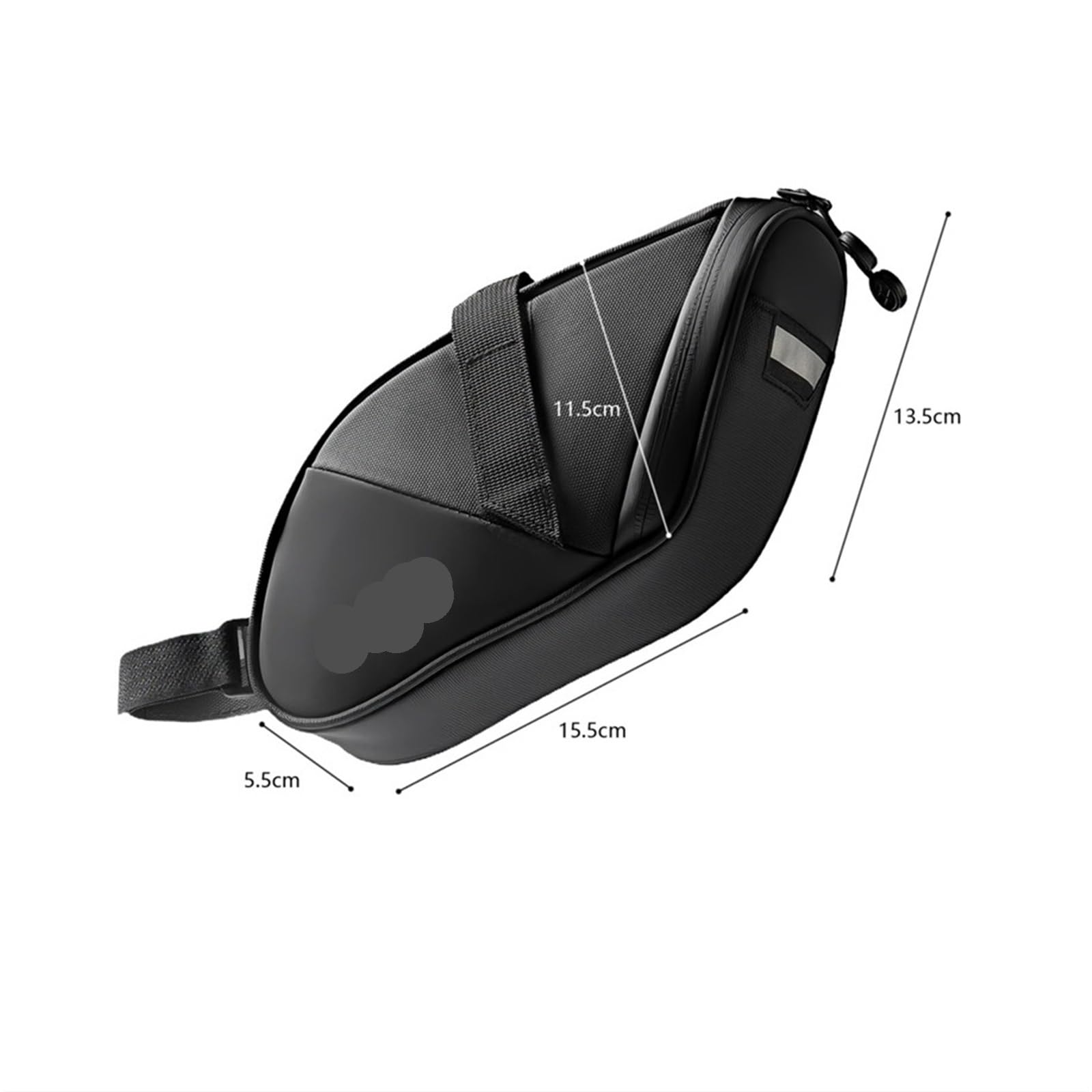 Borsa Da Sella Bici Borsa for bicicletta da 1,8 l, riflettente, impermeabile, portatile, da strada, da sotto il sedile.
