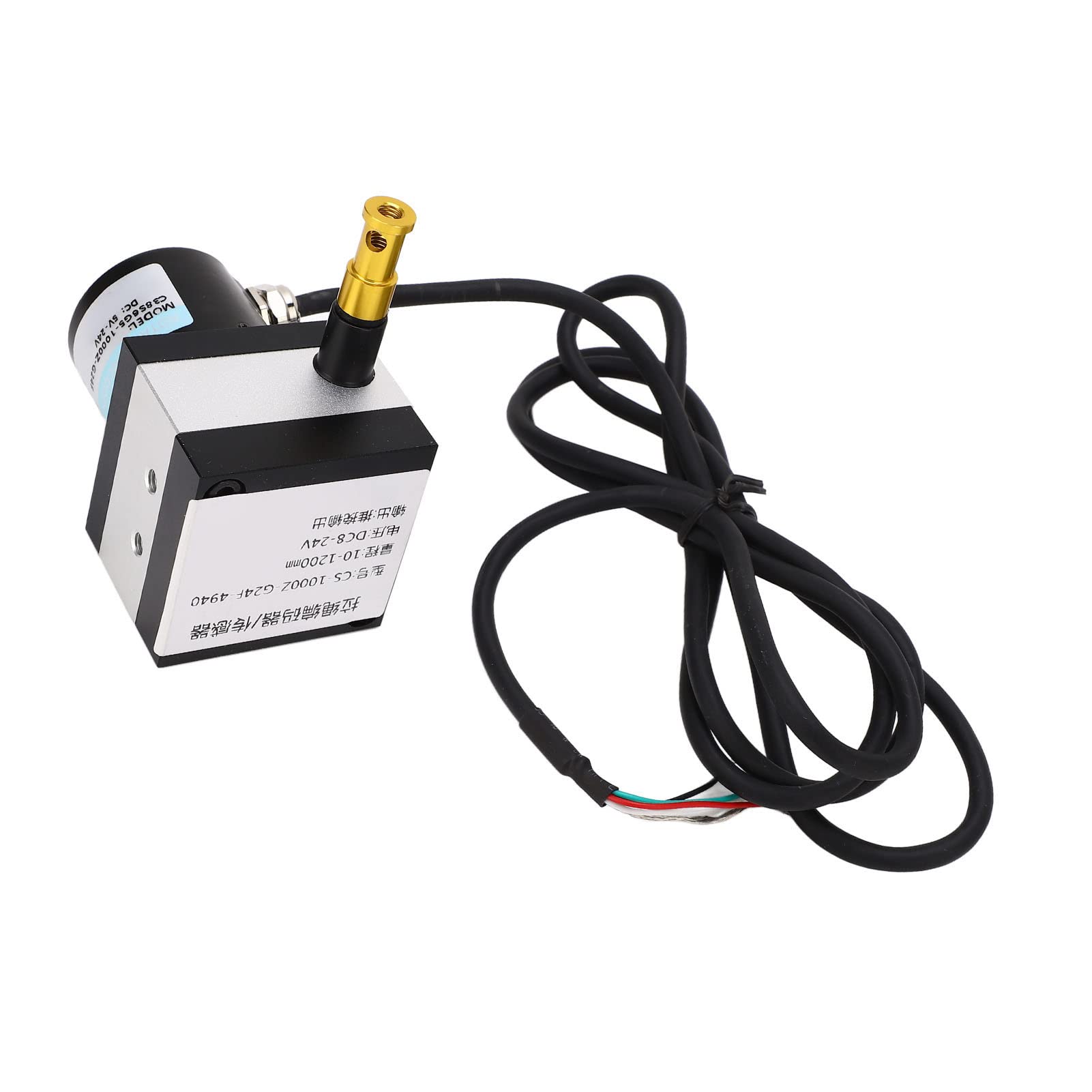 Codificador de Cable de Extracción, Codificador de Cable Incremental DC8-24V 10-1200mm Rango 0.25% FS Linealidad 0-5K Ohm Salida para Máquina de Prueba