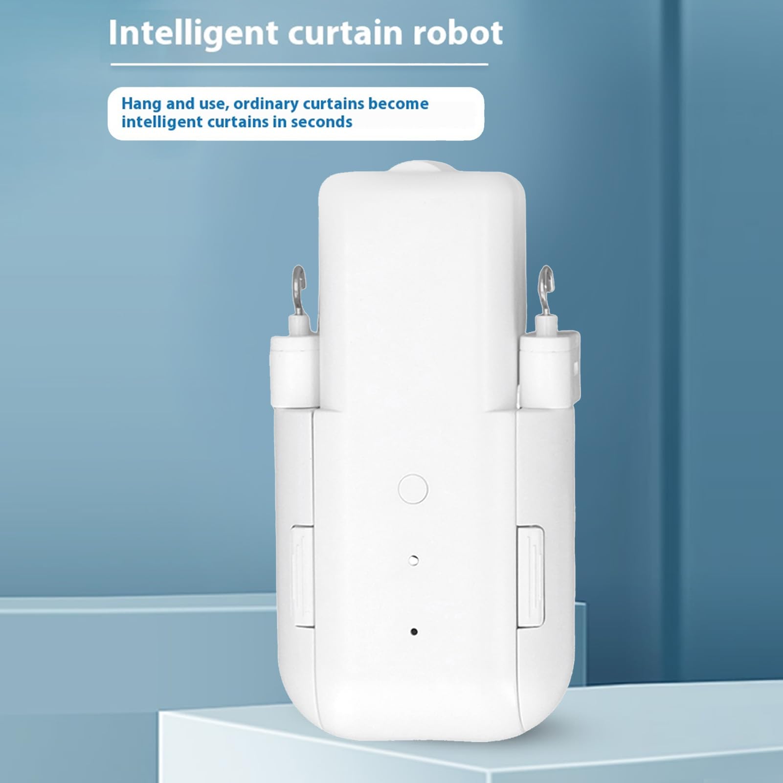 Gugxiom 2 szt. Automatyczny Otwieracz Zasłony, Sterowany Głosem Inteligentny Otwieracz Zasłony, Robot Elektryczny Bluetooth Wi -Fi z Timerem Aplikacji dla Rail U Ril Ril Rod