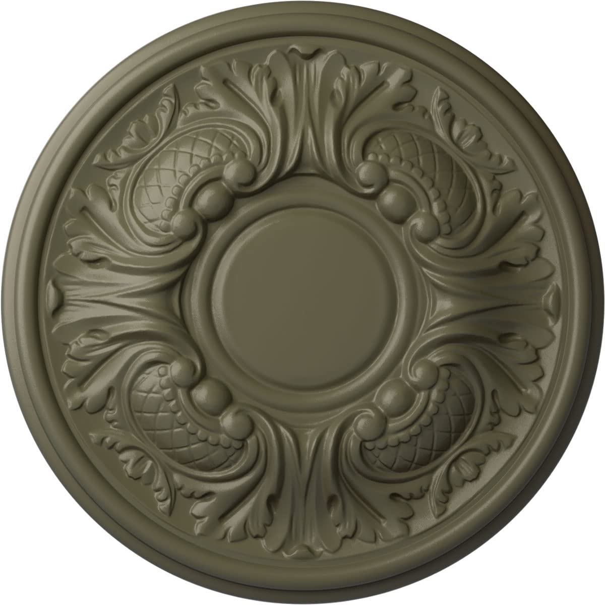 Médaillon de plafond Wakefield Ekena, l'élégance du cuivre antique
