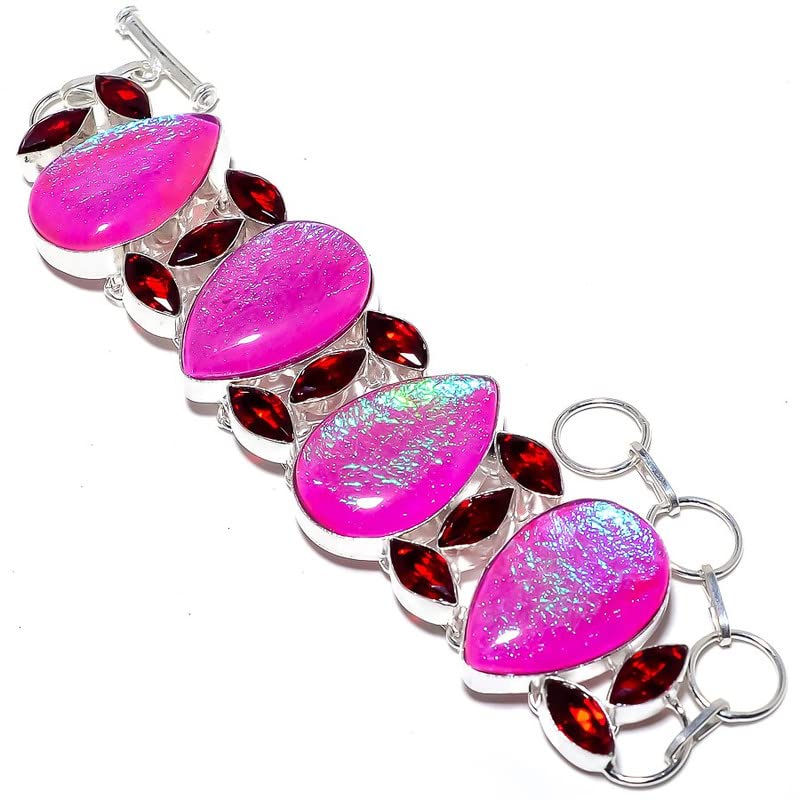 Bracelet opale triplet et quartz grenat pour sublimer vos tenues d'été