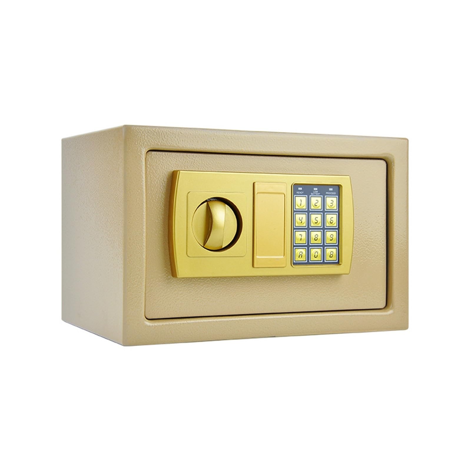 Mini coffre-fort numérique en acier - Tirelire - Petit coffre-fort domestique avec mot de passe - Coffre-fort sécurisé pour garder de l'argent liquide, des bijoux, des documents (d-Mum)