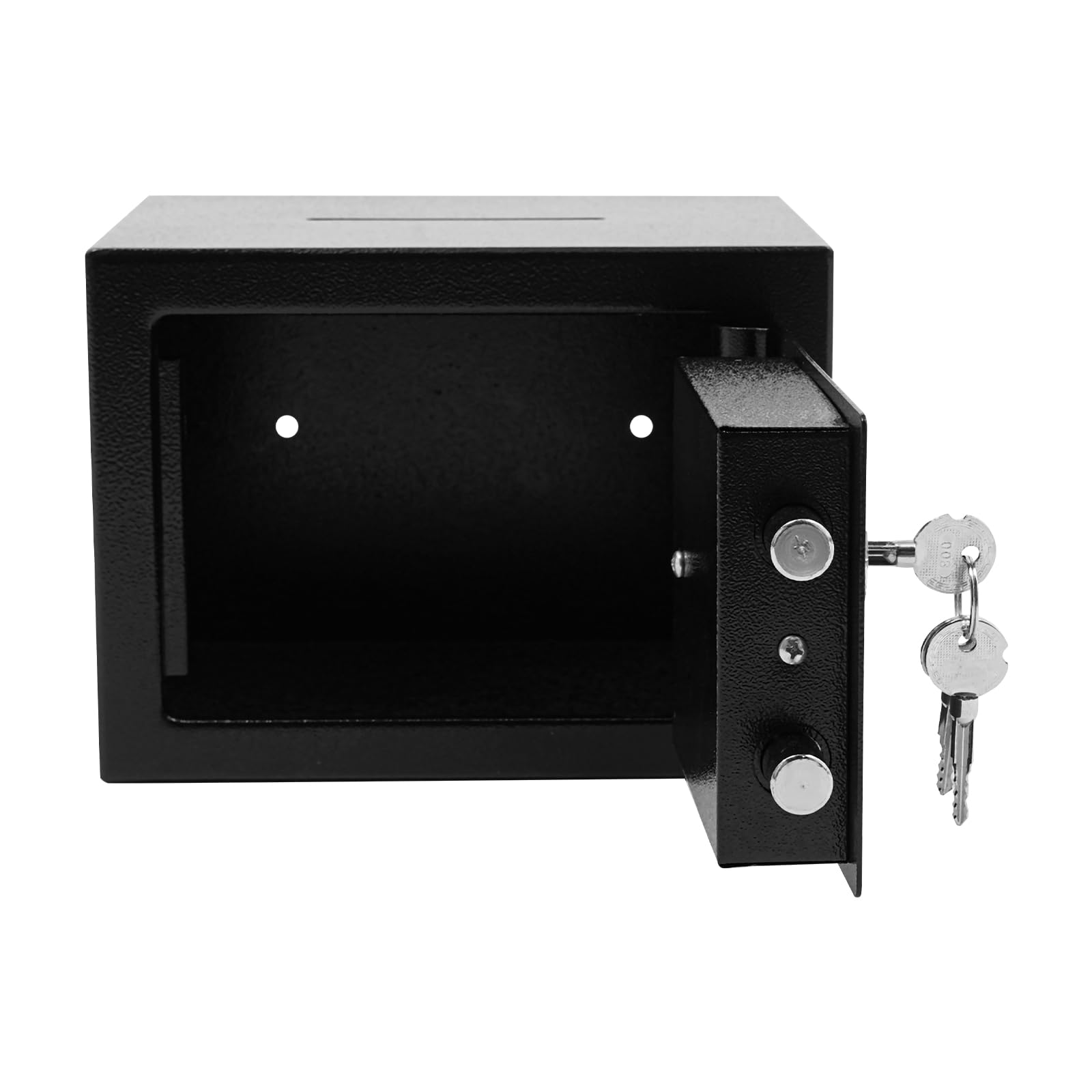 Coffre-fort à clés, caisse à monnaie verrouillable avec fente d'insertion, coffre-fort de 4,6 l pour la maison, tirelire, coffre-fort coffre-fort avec clé, coffre-fort mécanique pour la maison avec