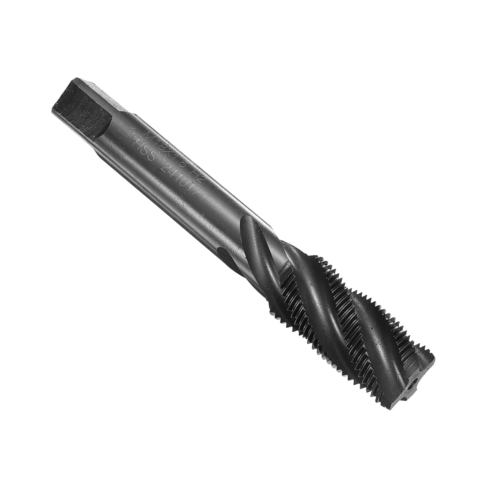 uxcell Maschi filettati a spirale M18 x 1,5 H2 per filettatura metrica a macchina, strumento di riparazione per maschiatura a vite con rivestimento nitrurato, acciaio ad alta velocità M2 (HSS)