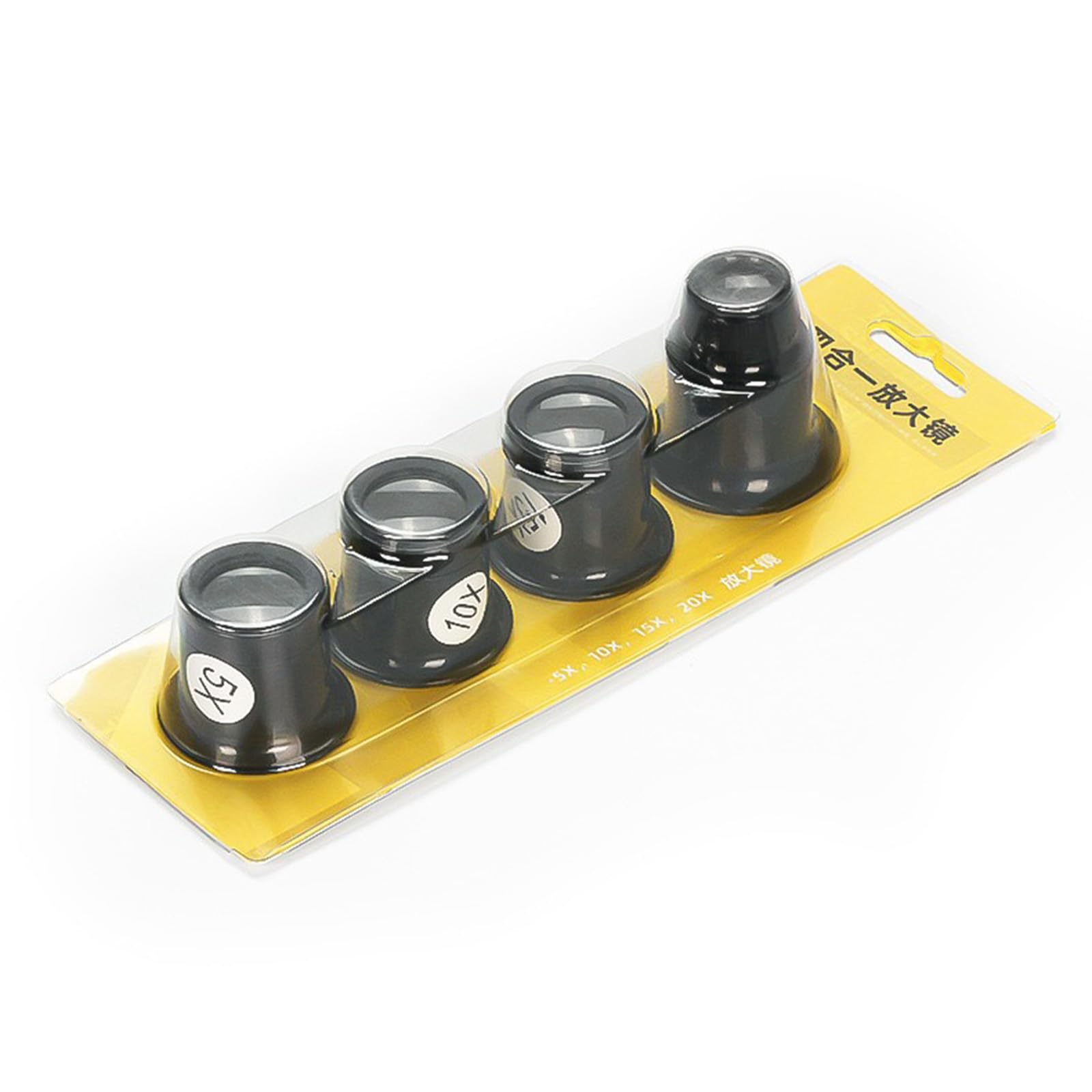 5/10 / 15 / 20X Magnifier Glass Monocular for Watch Repair Jewelry Inspection Multifunctional Lens Portable Designs