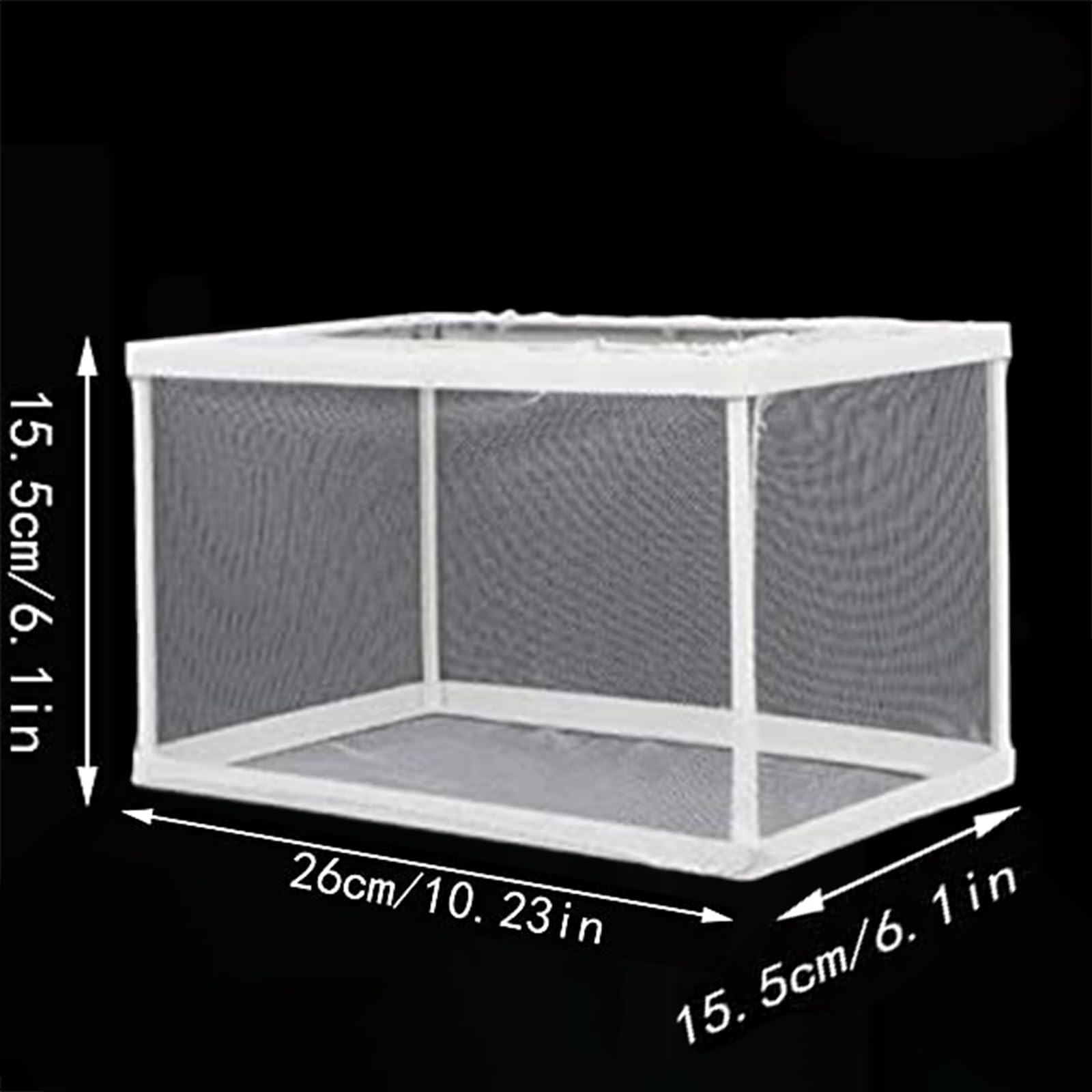 2 Pièces Boîte de Frai, Filet Isolant pour Aquariums, Incubateur de Poissons d'aquarium, Convient pour Les Aquariums, Isoler Les Semis et Soutenir l'incubation et la Reproduction (Blanc)