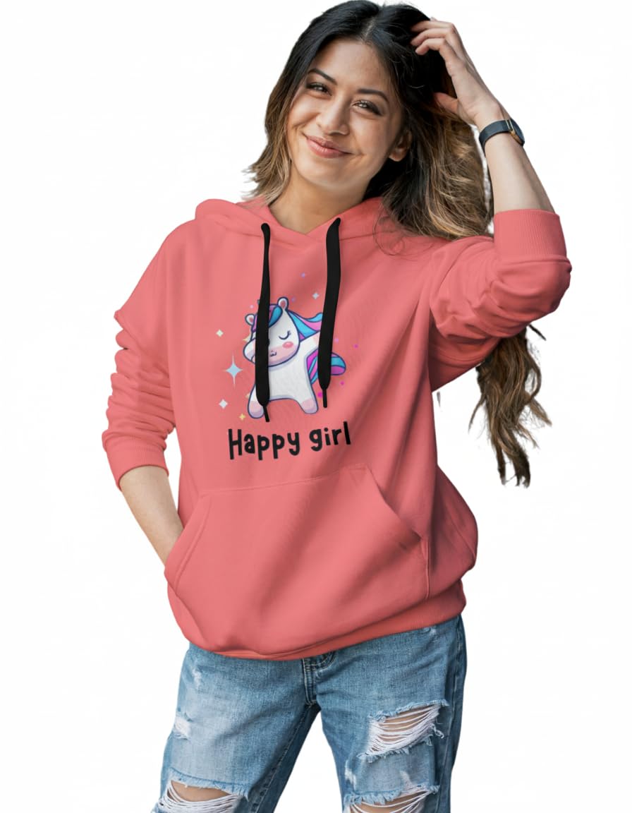 arispo Women’s Full Sleeve Graphic Print Sweatshirt – Happy Girl Design, Casual Hoodie for Women & Girls (in, Alpha, XL, Peach)-picture-22