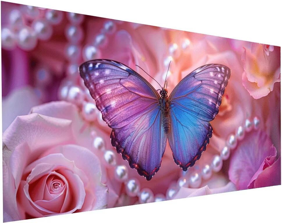 Diamond painting adulte XXL papillon pour decoration maison