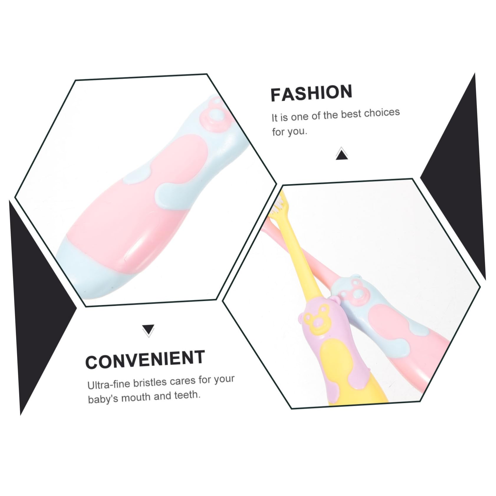 FRCOLOR 18pezzi Spazzolini Per Ragazzo Ragazza Con Design Cartone Setole Morbide Ergonomici e Sicuri Per Pulizia Dei Denti Dei Piccoli Per Sviluppare Buone Abitudini Di Igiene Orale