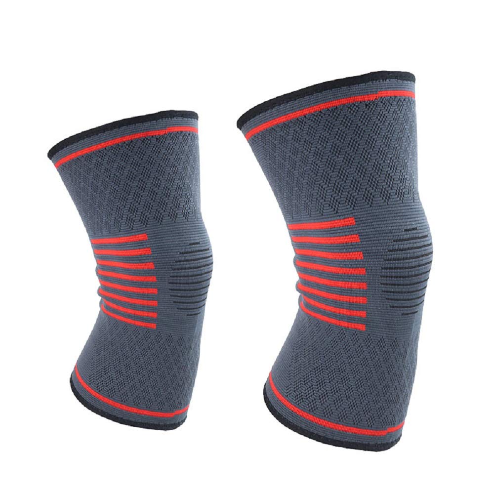 Knee Support Compression Sleeve Knee Pad Knee Brace Arthritis Joint Pain Hold Shape Sports 2 Pack-XL
