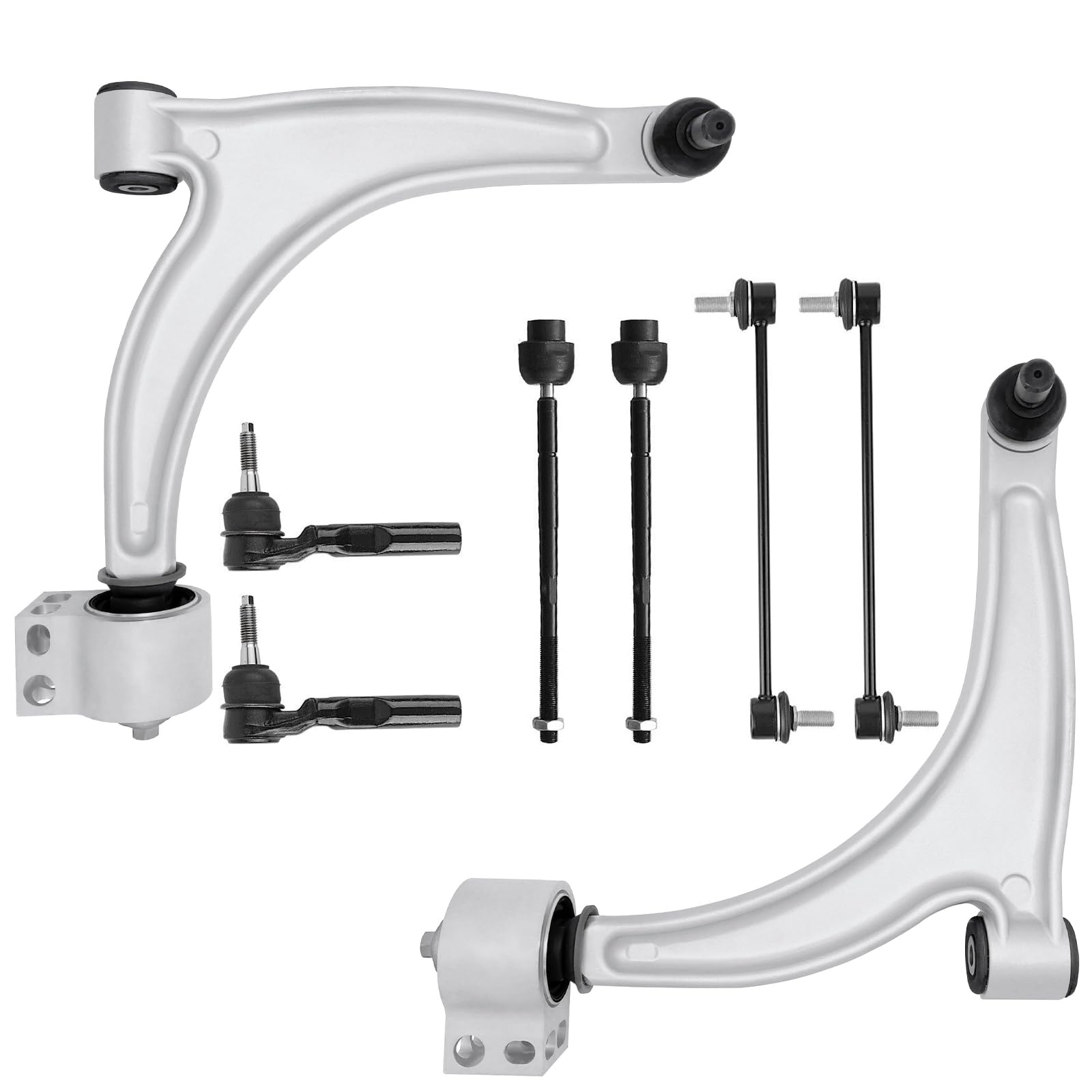 Front Suspension Kit Lower Control Arm Compatible with 2004-2012 Chevrolet Malibu, 2005-2010 Pontiac G6, 2007-2009 Saturn Aura