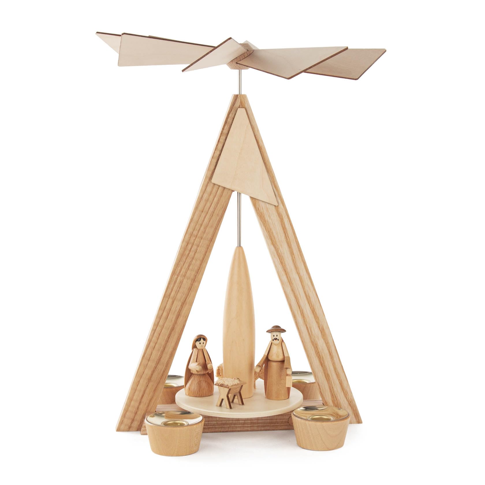 Pyramide de table en bois authentique, le cadeau idéal pour la maison