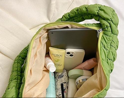 Miniatura 5 de Bolsa acolchada para mujer, bolsas acolchadas, bolsa de hombro acolchada grande, bolsa de hombro con bola de masa hervida para las axilas, bolsa