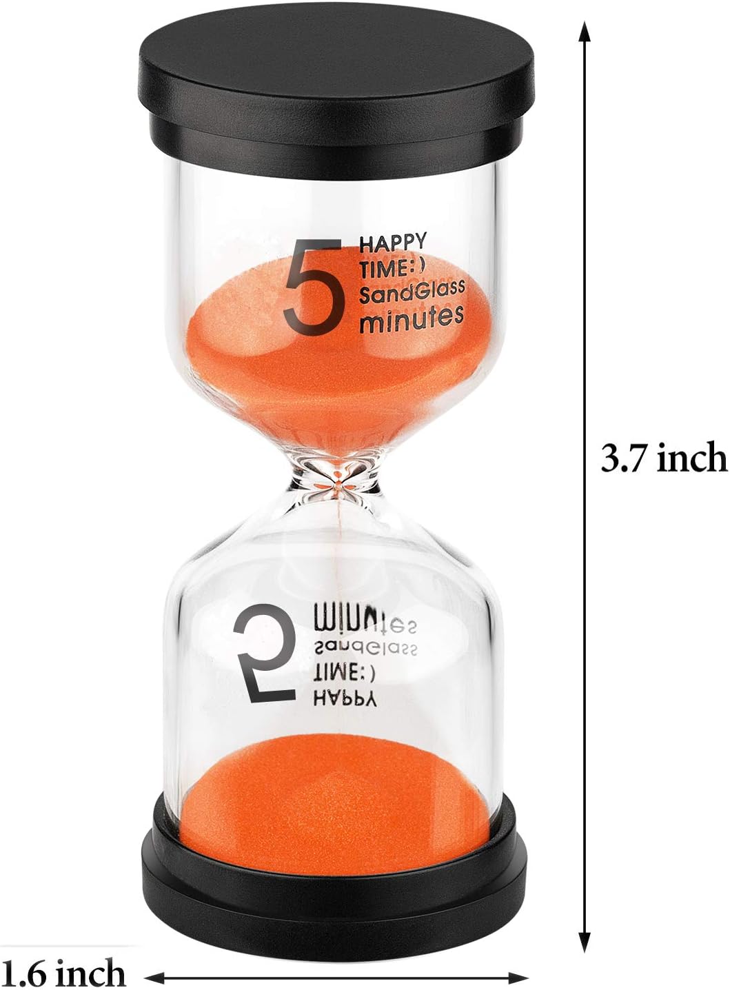 KSMA Sand Timer 5 Minute Hourglass Timer,Colorful Sandglass Timer for Kids,Classroom,Kitchen,Games,Toothbrush Timer