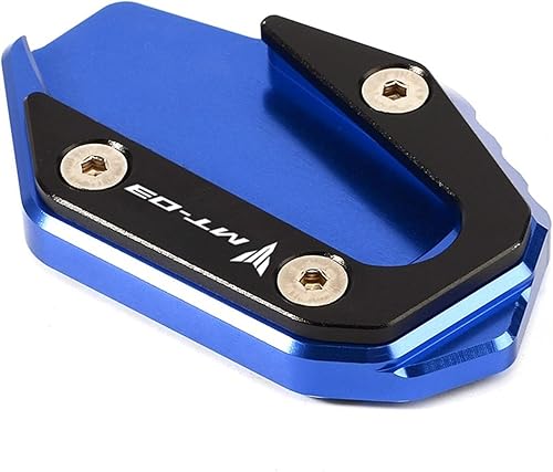 Miniatura 8 de EDKAY Kickstand Sidestand Stand Extension Enlarger Pad for Yamaha R3 YZF-R3 2017 2018 2019 2020 MT03 MT-03 Motorcycle Accessories Side Frame feet