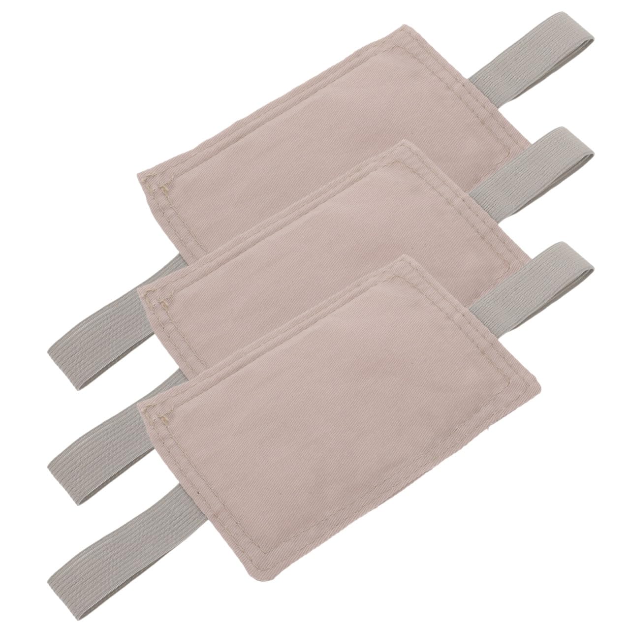Angoily Grey Door Slam Stopper Cushions With Elastic Straps 3-Pack Safety Door Silencers For Kids Baby Finger Protection Noise Reducing Door Buffer Pads