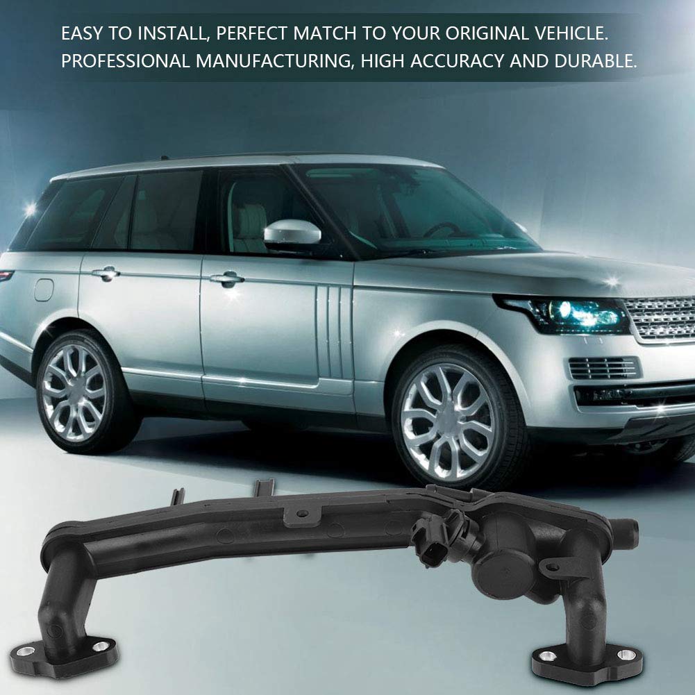 LR018273 Kołnierz płynu chłodzącego do samochodu z czujnikiem – kompatybilny z Land Rover LR4 RR Sport 2010-2016, rura rozdzielająca ogrzewanie