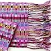 Mexican Handmade Cotton Scarf Knitted in Waist Loom Traditional Pink Color