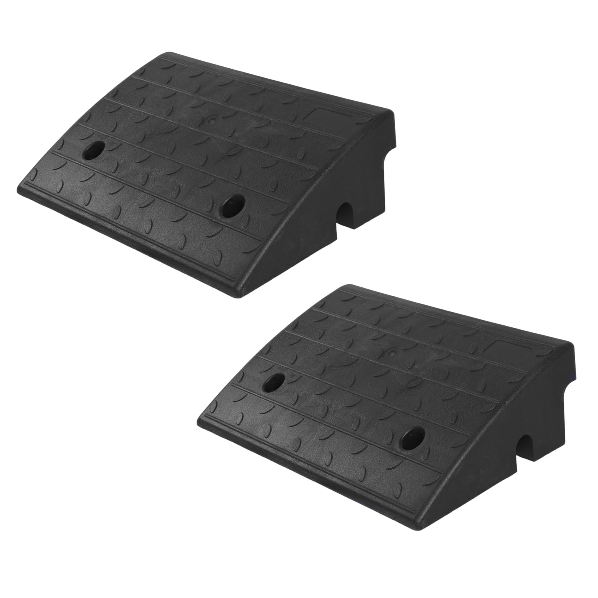 Rampa para Sillas de Ruedas Umbral Rampa Ligero, Alto 15cm Heavy Duty Umbral Puente Pista Bordillo Rampa, para Garaje, Acera, Camión, Scooter (Alto 15cm- 2 Pzs)
