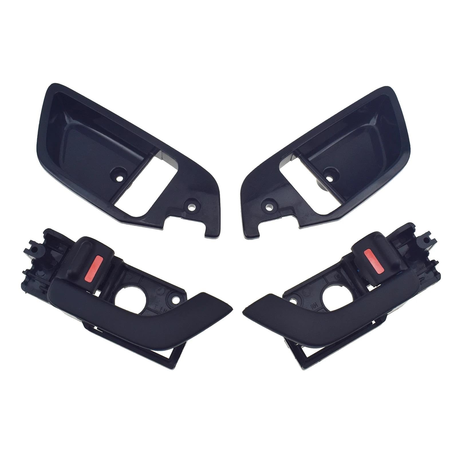 SLIMES Door Handle 4PCS Car Inside Interior Door Handle & Catch Cover Bezel Right Left for Hyundai for Tiburon 2003-2008