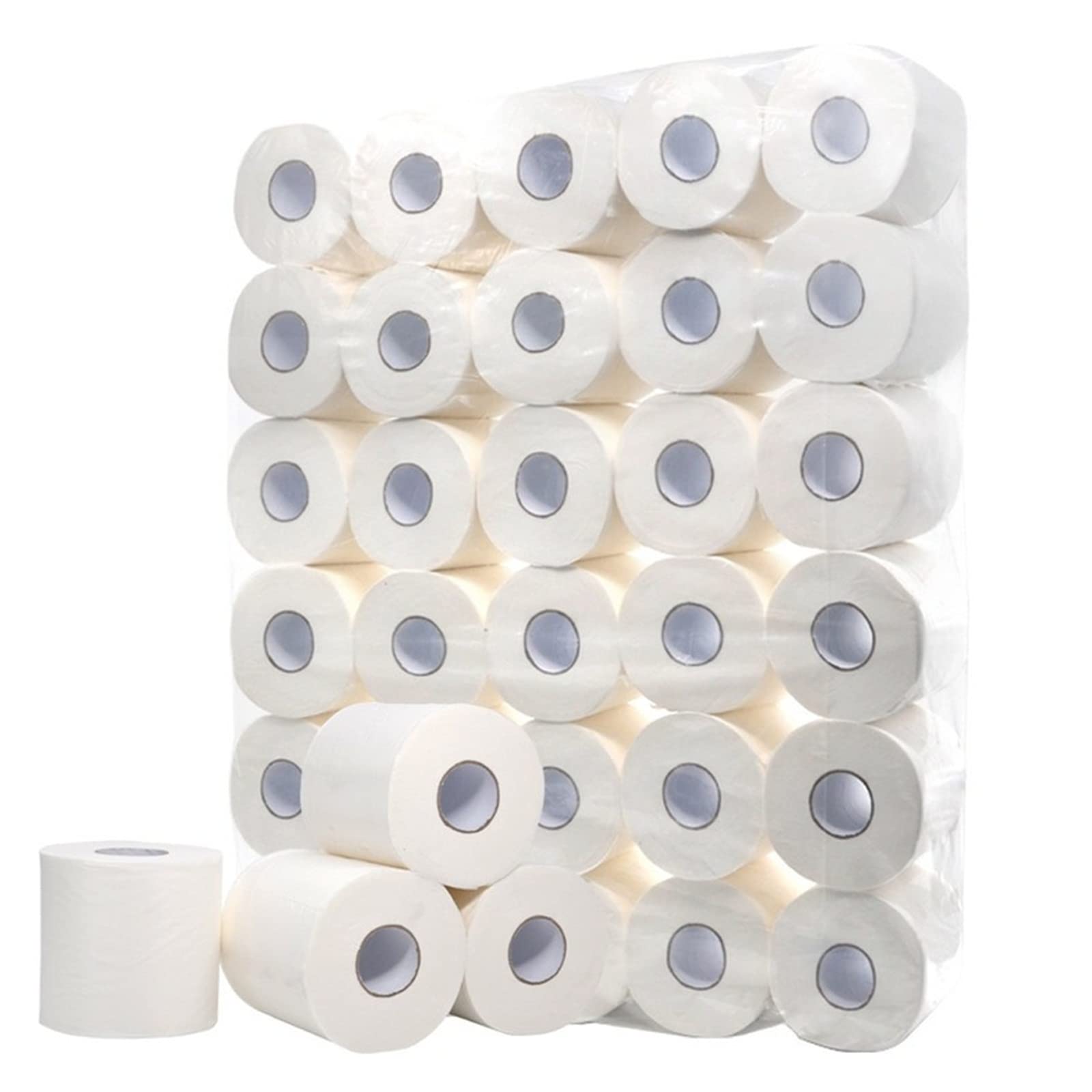 VSOLS Papel higiénico Rollo de Rollo de tigadura Rollo de Rollo de 10 Toallas de Papel 4 Pliegues Papel higiénico for el hogar del hogar Papel higiénico Papel higiénico (Color : White)