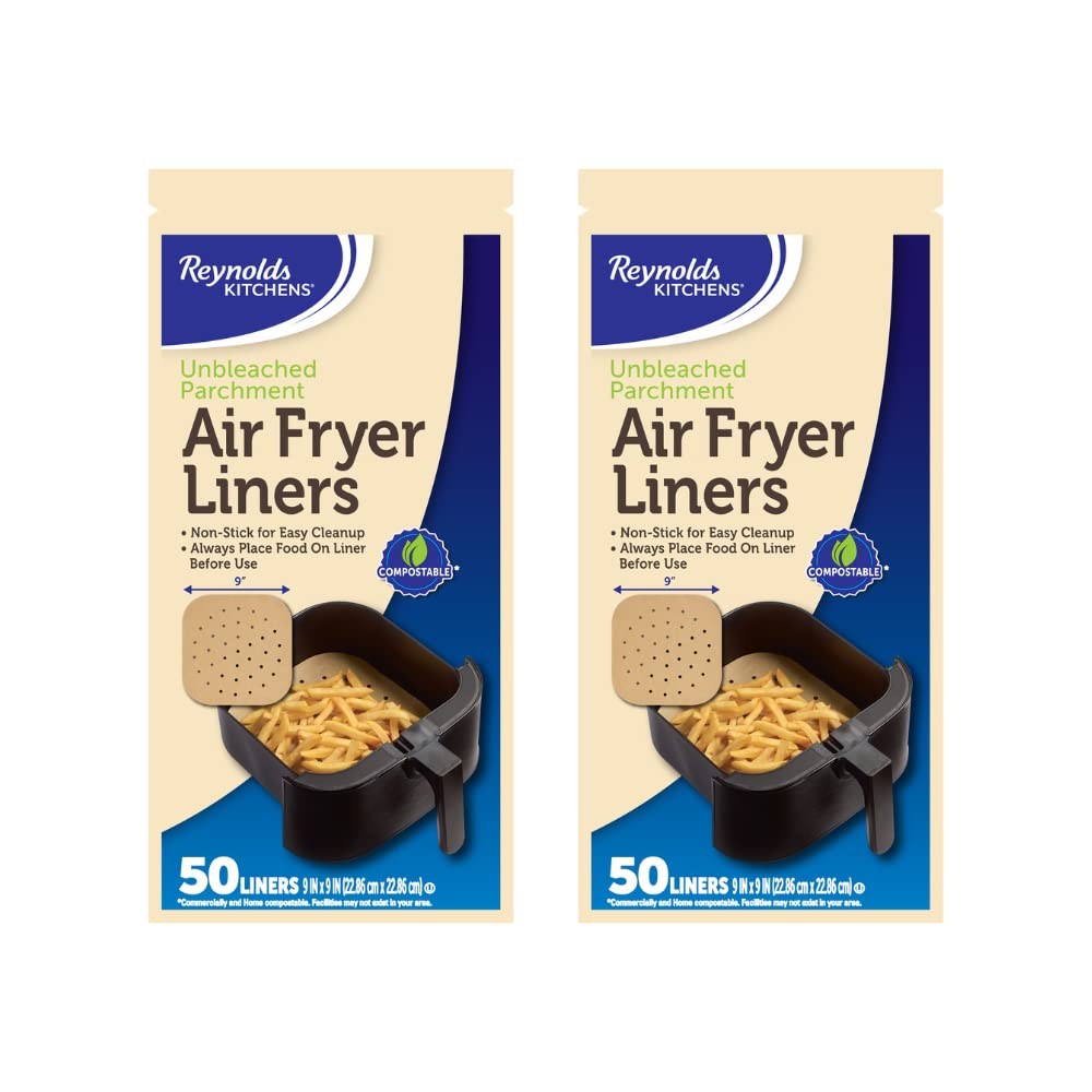 50/100 Piezas Papel Antiadherente Para Freidora De Aire, Liners