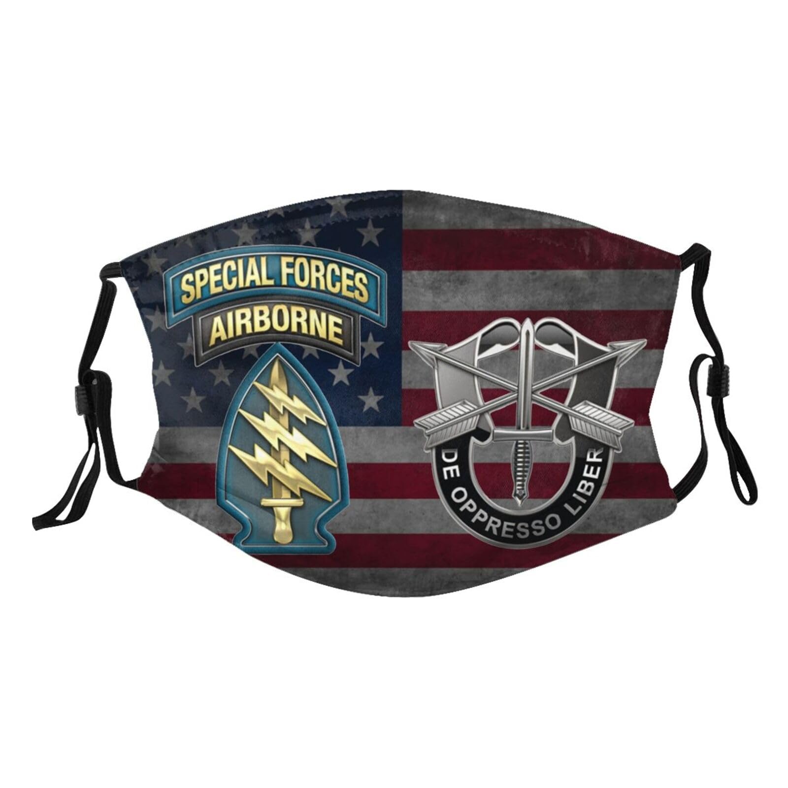 US Army Special Forces Adult Dust Mask Adjustable Dust Face with 2 Filter10