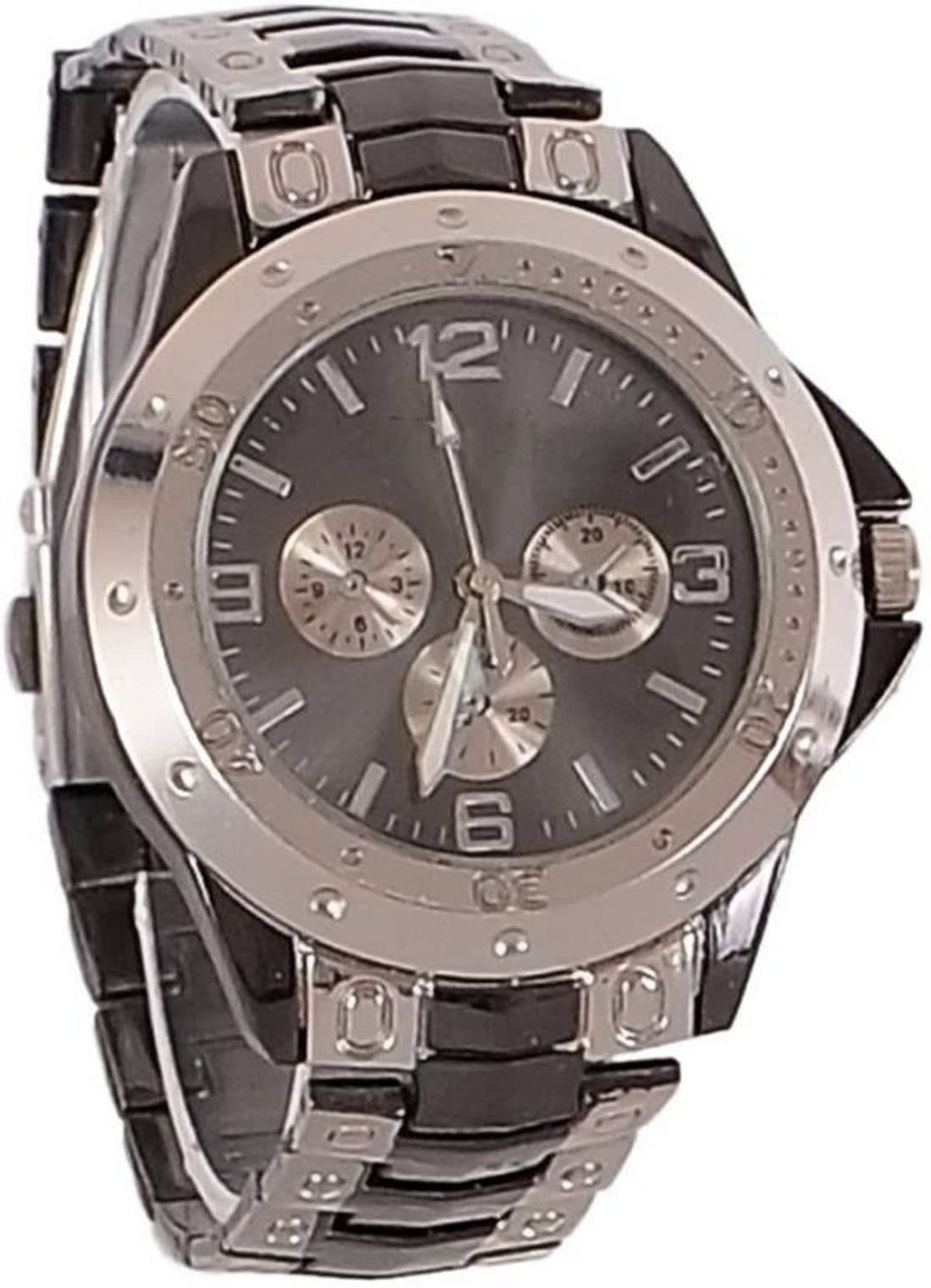 Azon Black Dial Silver Black Metal Belt Analog Watch for Men Watch for Boys Pack of 1 (B0C5DXHL7H) Amazon Price History, Amazon Price Tracker