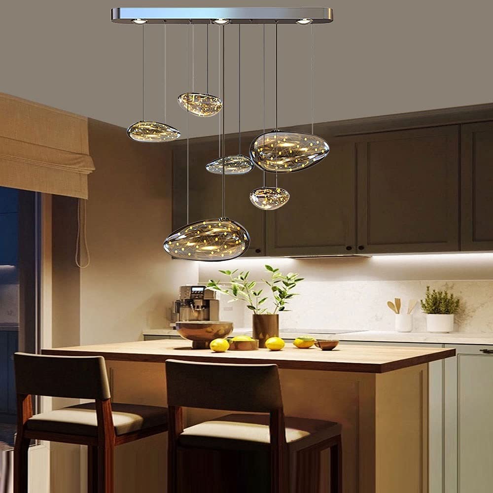 semplicità Moderna gypsophila Il lampadario a Bolle di Sapone Creativo, Paralume in Vetro Globo, lampadario Appeso al Ristorante, lampade a Pendente Decorativa, Soggiorno per Illuminazione Interno