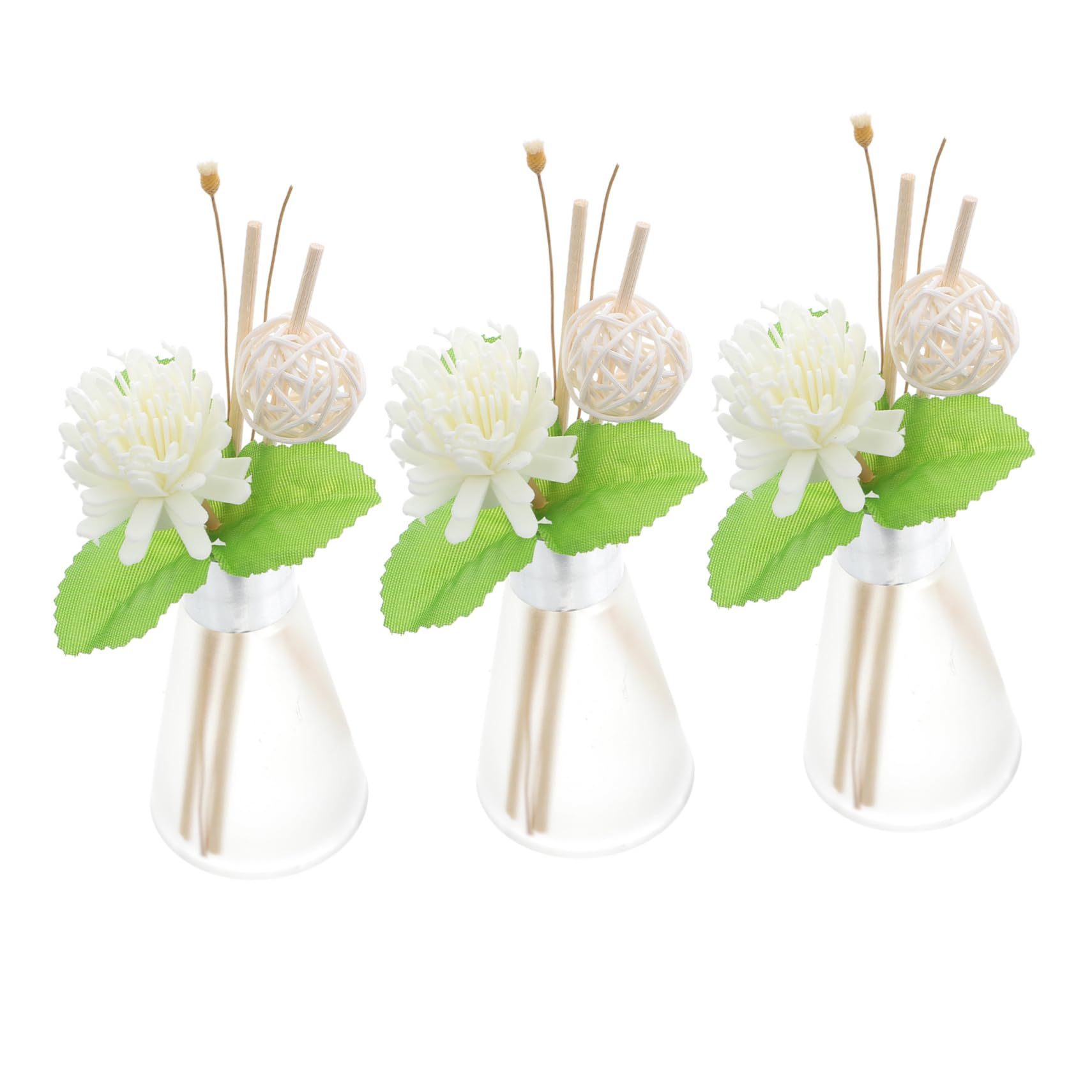 Garneck 3pezzi Diffusore Di Aromi in Bottiglia Di Vetro Bottiglia Di Profumo in Vetro Design Elegante e Compatto Per Uso Domestico e Ricaricabile Con Oli Essenziali Preferiti