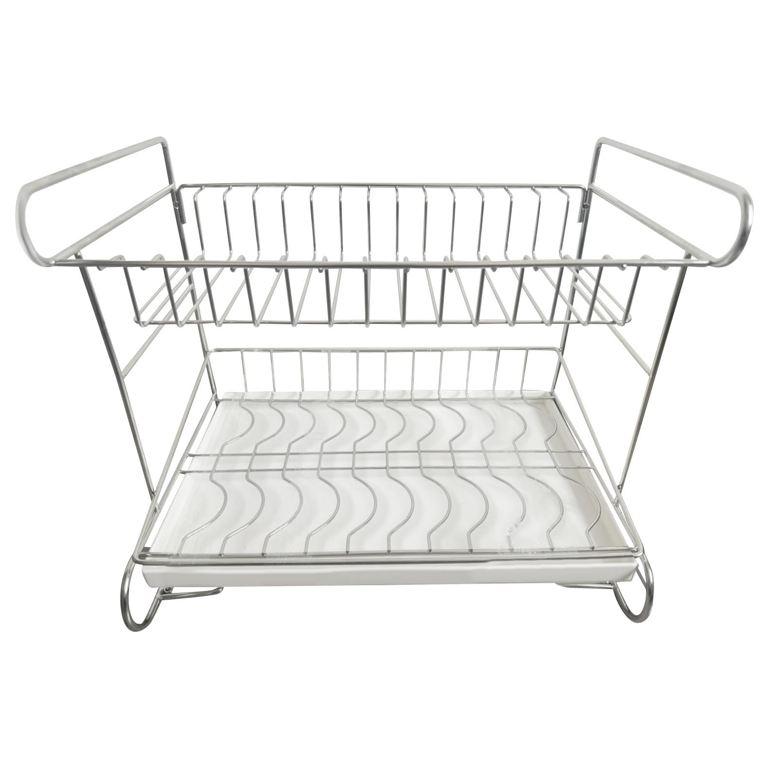 Mensola organizer per trucchi in acciaio inox, elegante contenitore per cosmetici per bagno, comò e profumi