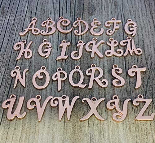 Volleyball Necklace, Personalized Rose Gold Volleyball Charm Pendant with Letter Charm for Women and Custom Volleyball Player Gift - Image 3