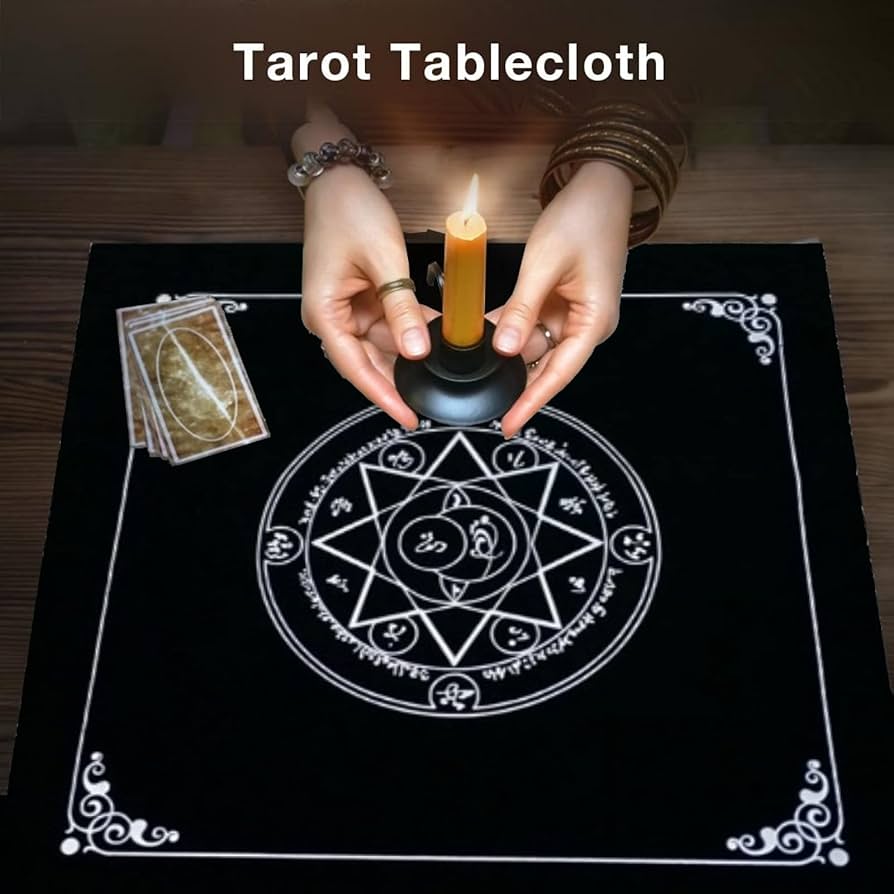 【現物限り⭐︎B品】海外製ロココ調ベルベット✖️タッセルタロット用テーブルクロス 現物限り⭐︎B品】海外製ロココ調ベルベット✖️タッセル