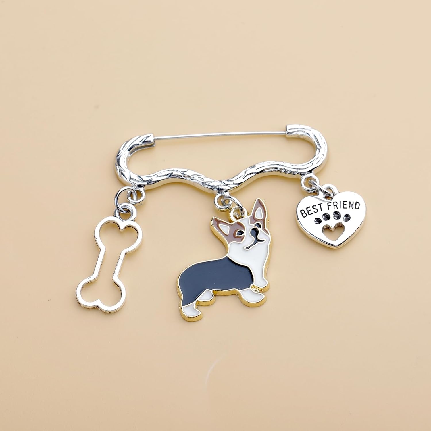 CENWA Corgi Jewelry Dog Lover Gifts Corgi Owner Corgi Gifts Corgi Charm Brooch Pin