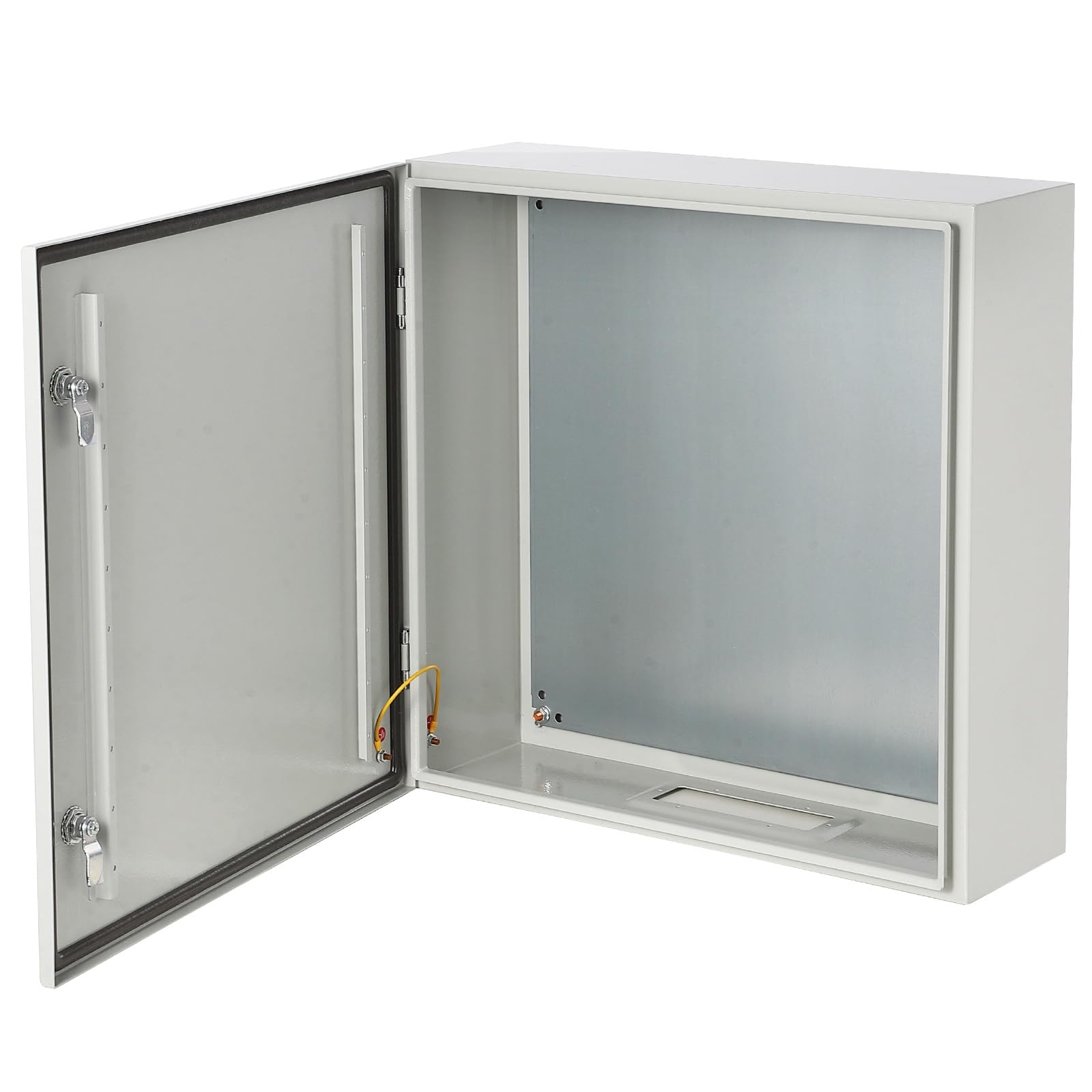 Aptliton NEMA 4X Steel Electrical Box - 24x24x8 Inch - IP66 Waterproof & Dustproof - Outdoor/Indoor Metal Junction Enclosure - Removable Mounting Plate - Double Lock - Heavy-Duty - 1.5mm Wall