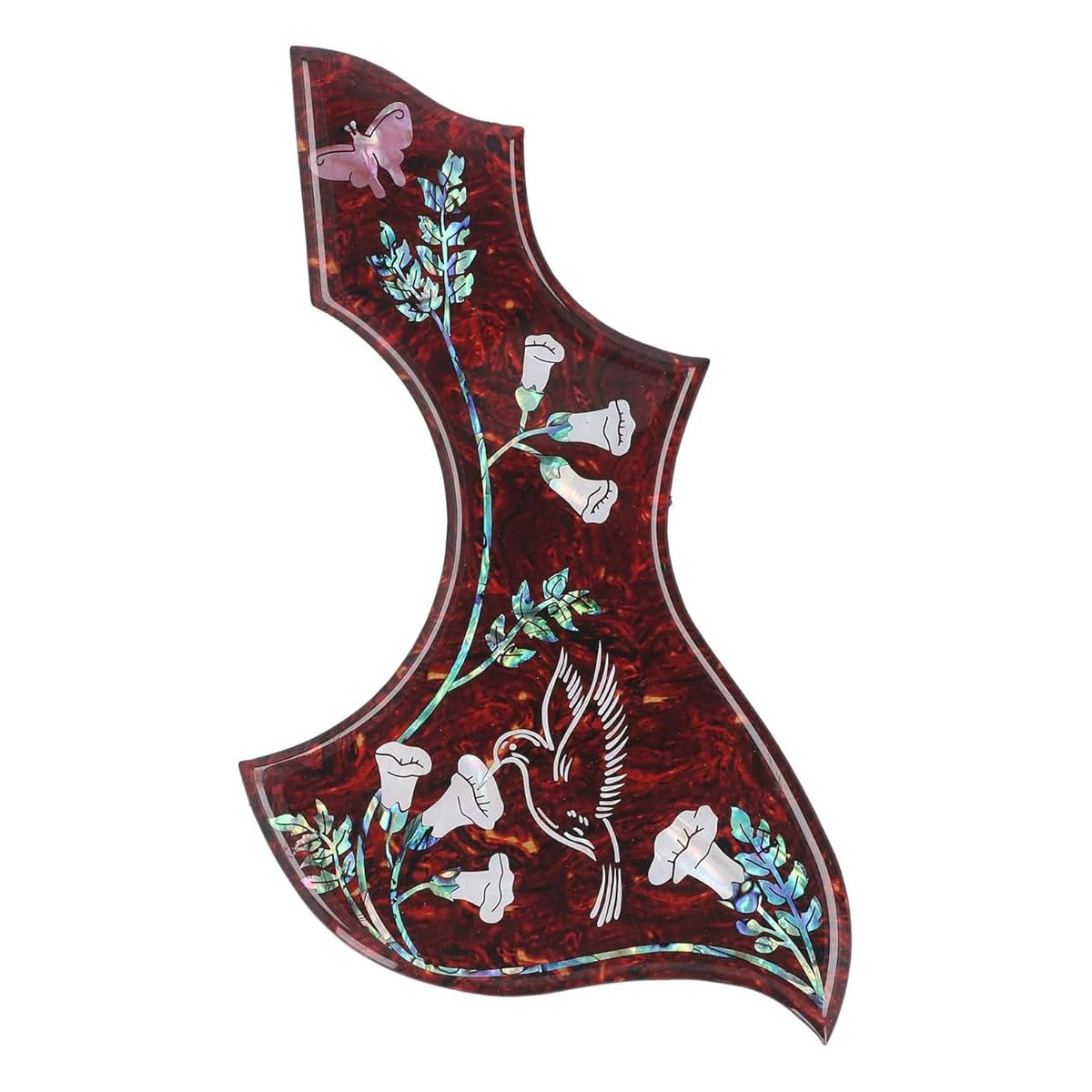 SYLEN Gitarren-Pickguard, selbstklebend, kratzfest, Kolibri-Schlagbrett, 2 mm, Ersatz für Akustikgitarre, für Anfänger, Profis, Live-Auftritte, Reparaturen zu Hause