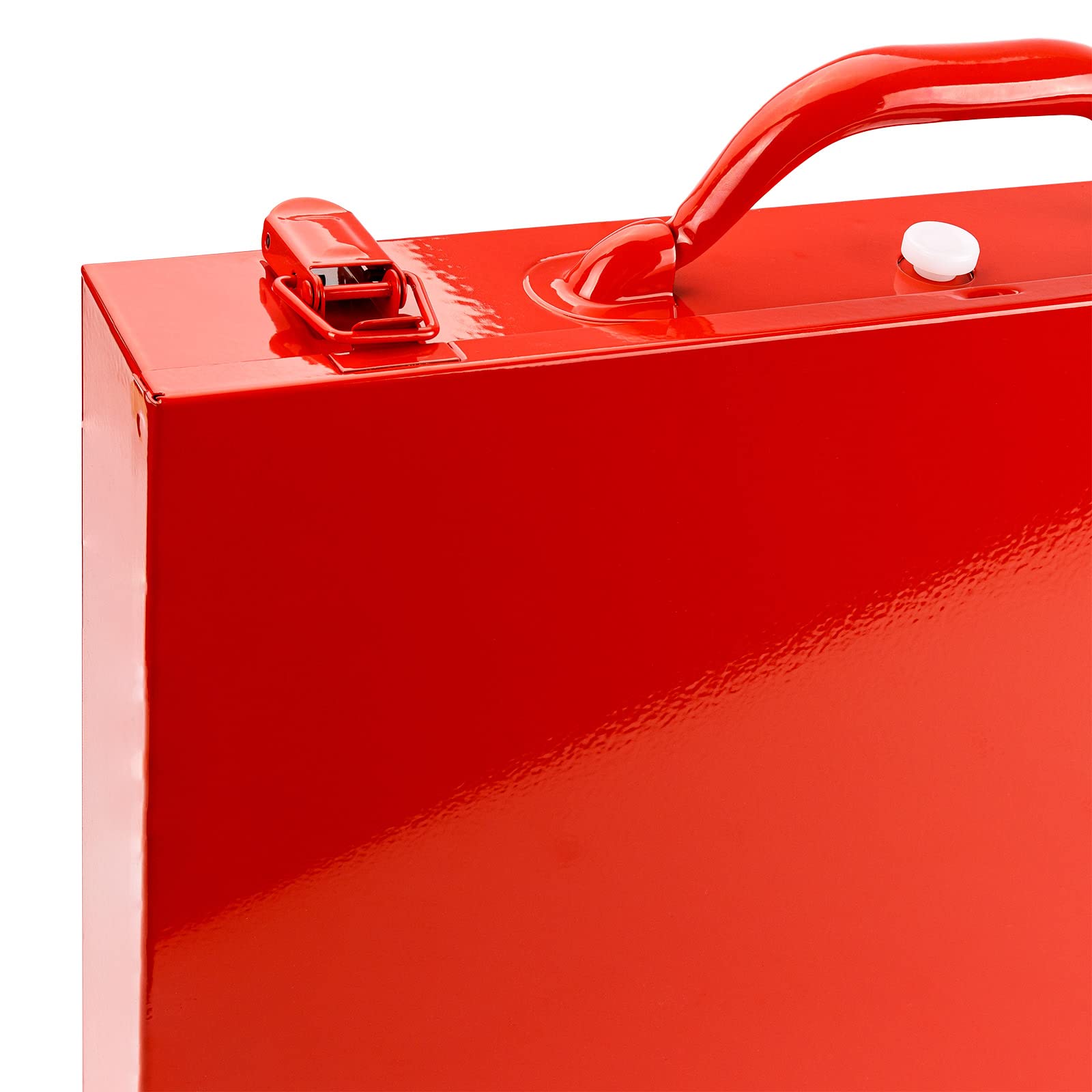 Valigetta universale in metallo, 12 scomparti, colore: rosso