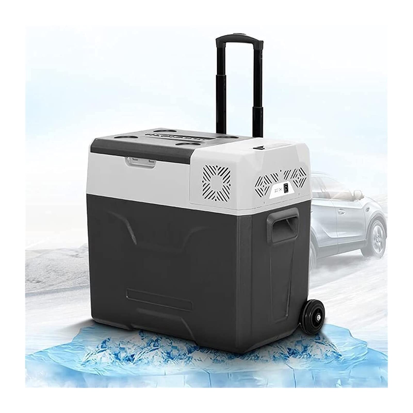 Nevera para Coche Nevera, refrigerador para automóvil, refrigerador para automóvil, congelador portátil de 30 l, 12/24 V CC y 220 V CA, refrigerador de compresor para automóvil, vehículo recreativo,