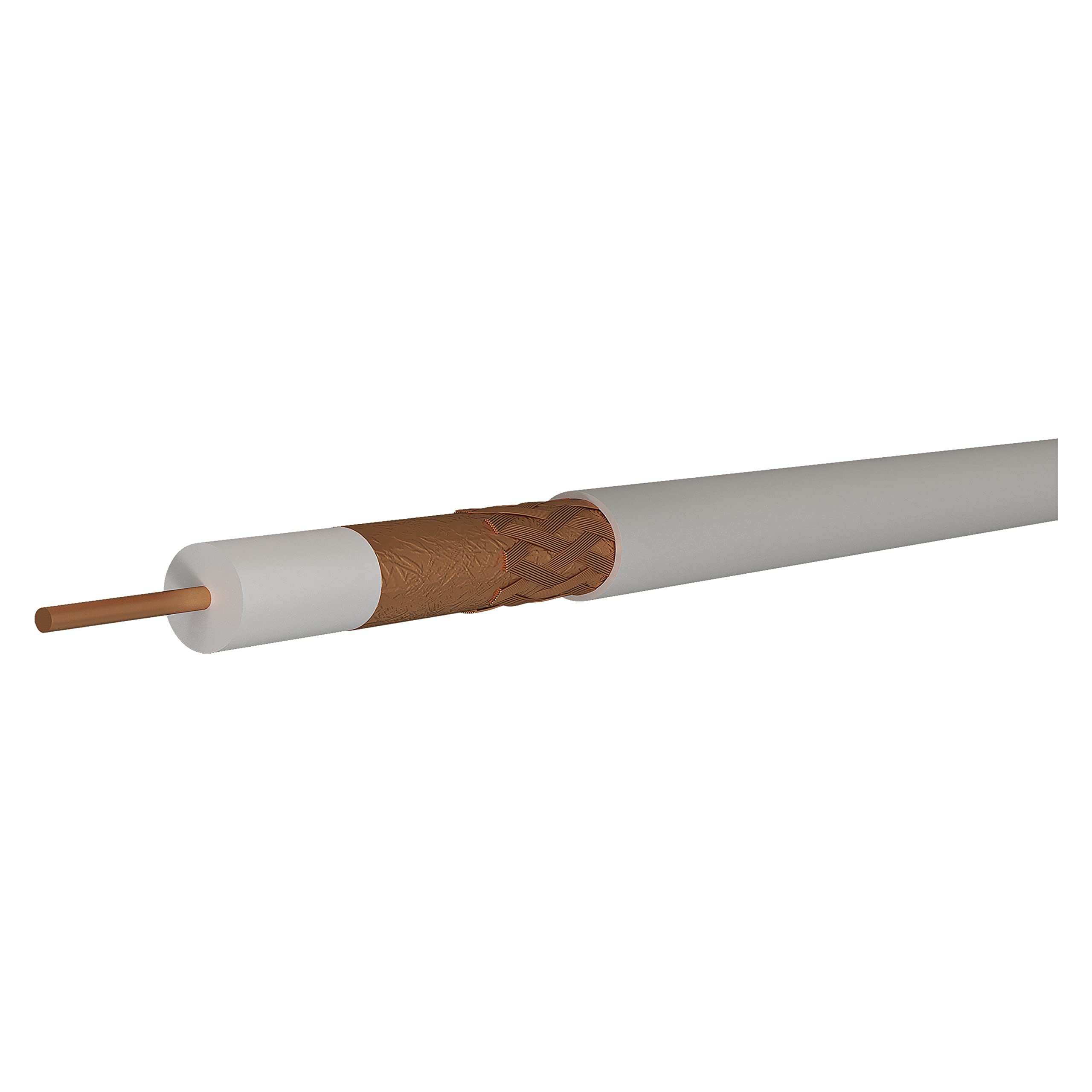 Cable Coaxial Tiple Protección Cobre Aluminio Antena TV CB120 75 OHMS 100 M