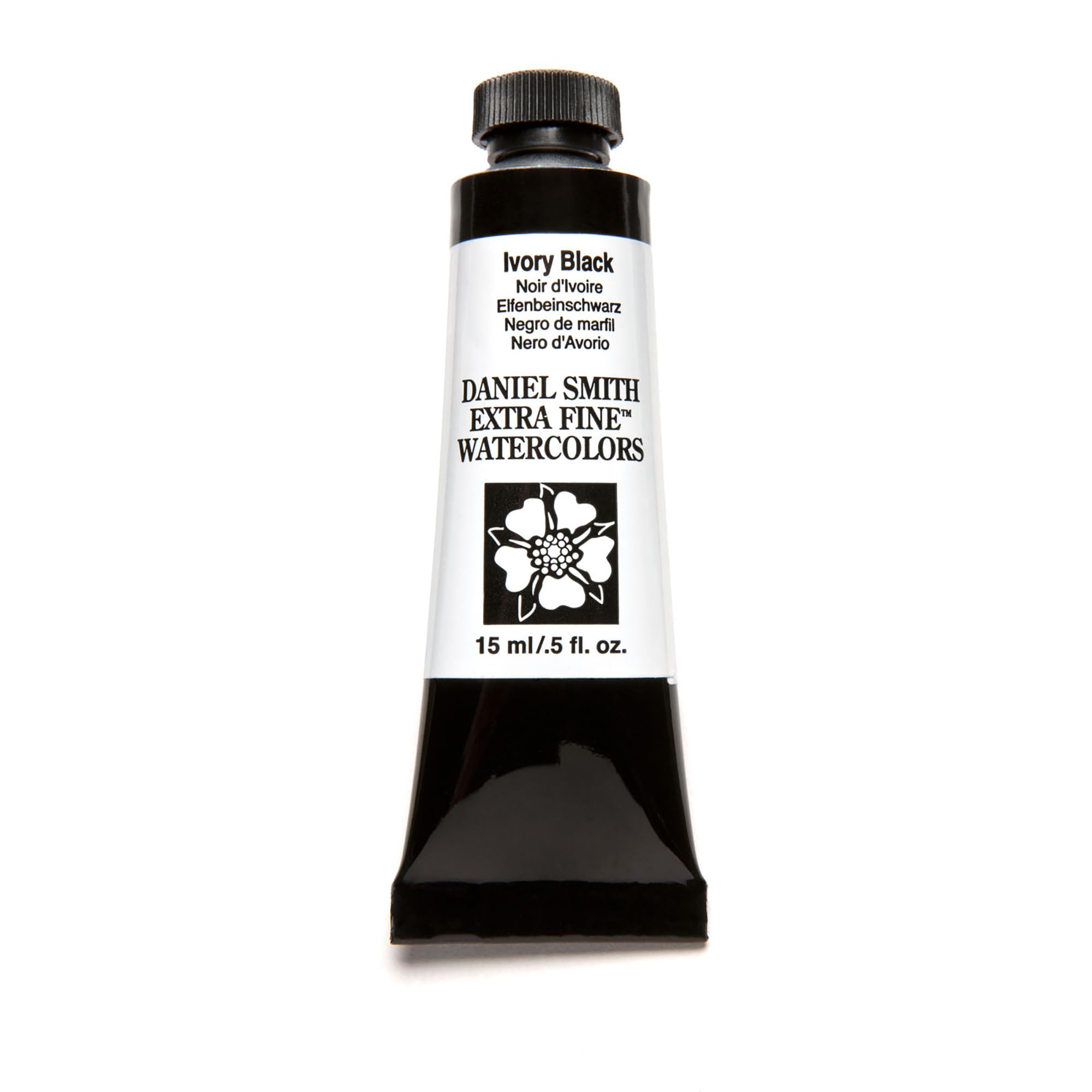 Daniel Smith Extra Fine Watercolor Paint, 15ml Tube, Ivory Black, 284600048, 0.5 Fl Oz (Pack of 1)