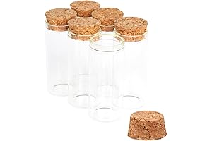 6PCS 30ml Glass Test Tubes